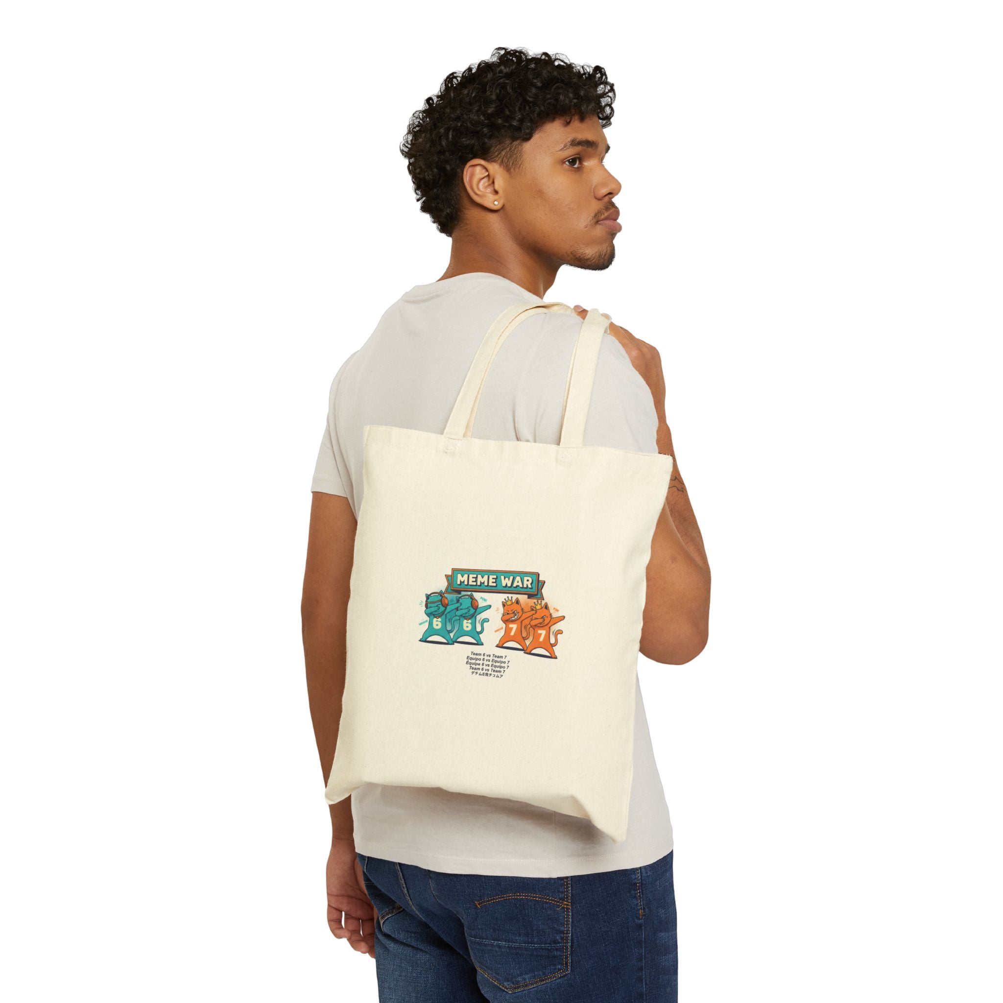 Six Seven Meme Tote Bag — Viral 67 Basketball Slang TikTok Trend Gift