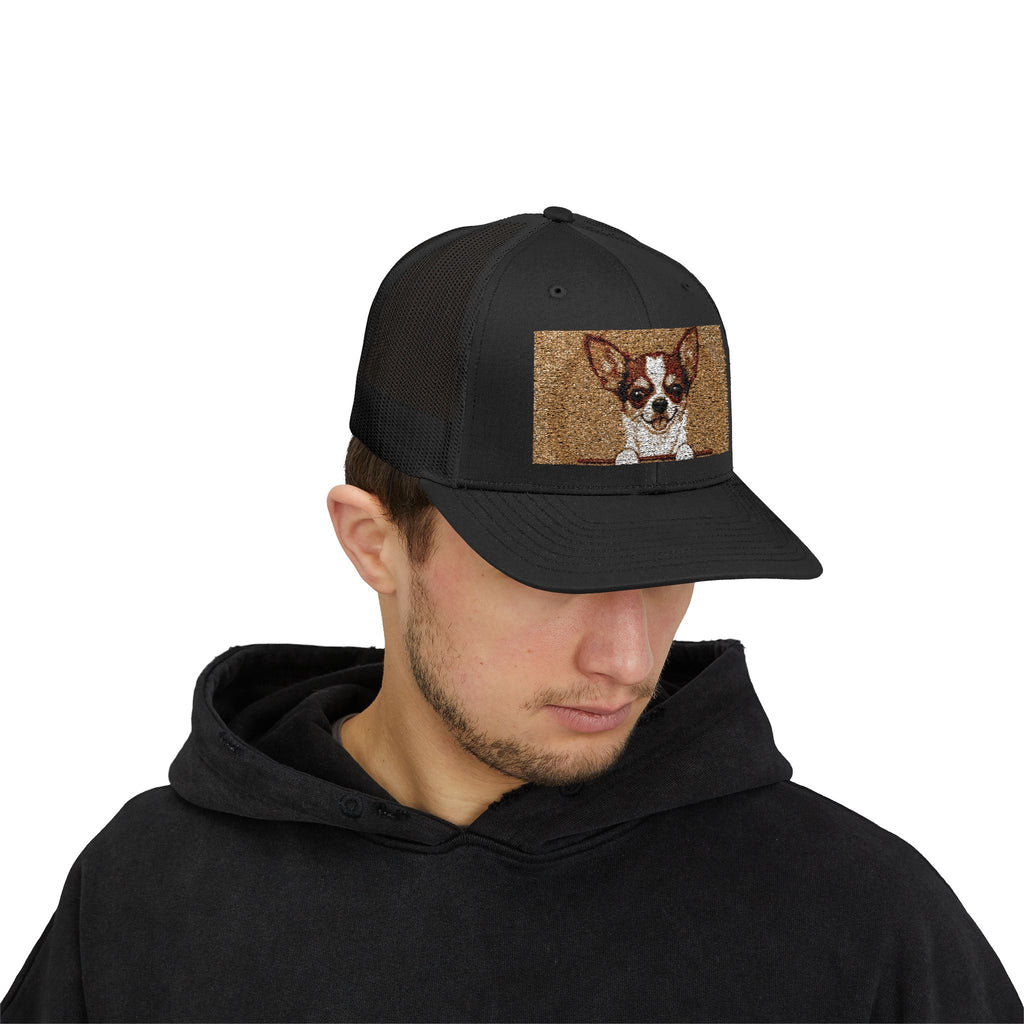 Meme Dog Trucker Hat — Funny Snapback Cap