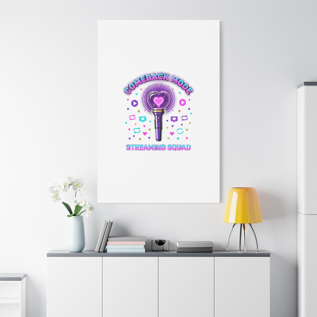 Comeback Mode Lightstick Canvas | K-pop Comeback, Streaming Squad