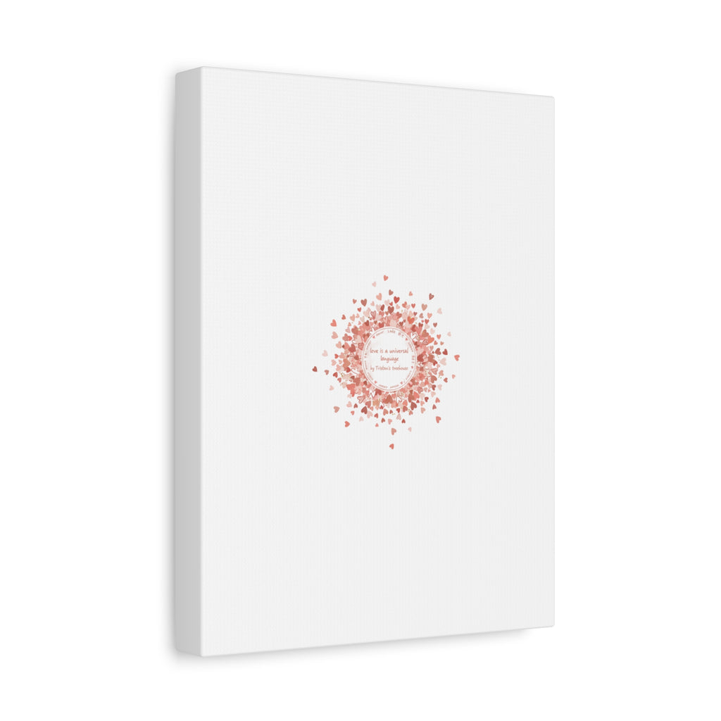 Tiny Heart Confetti Canvas | Matte Stretched Wall Art