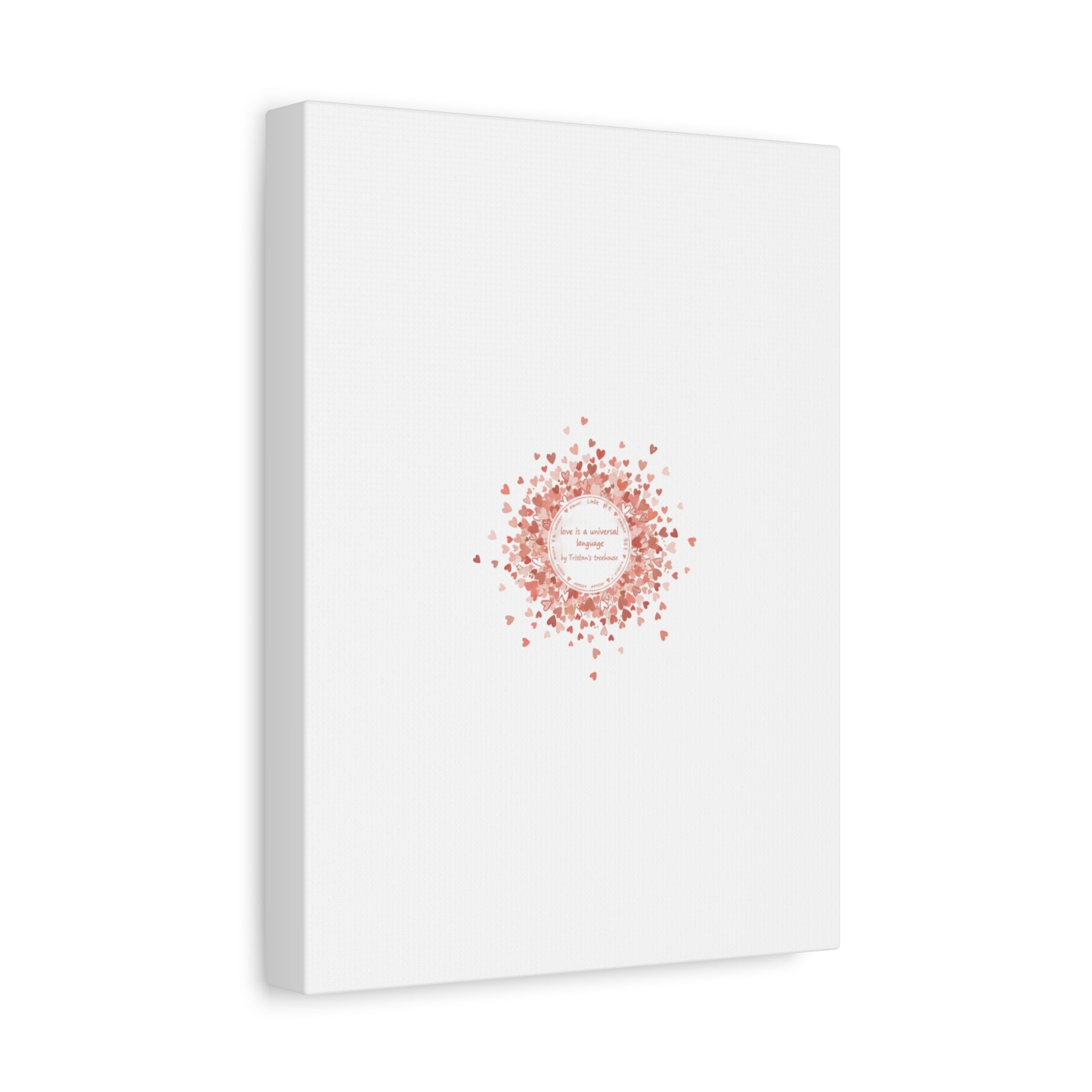 Tiny Heart Confetti Canvas | Matte Stretched Wall Art