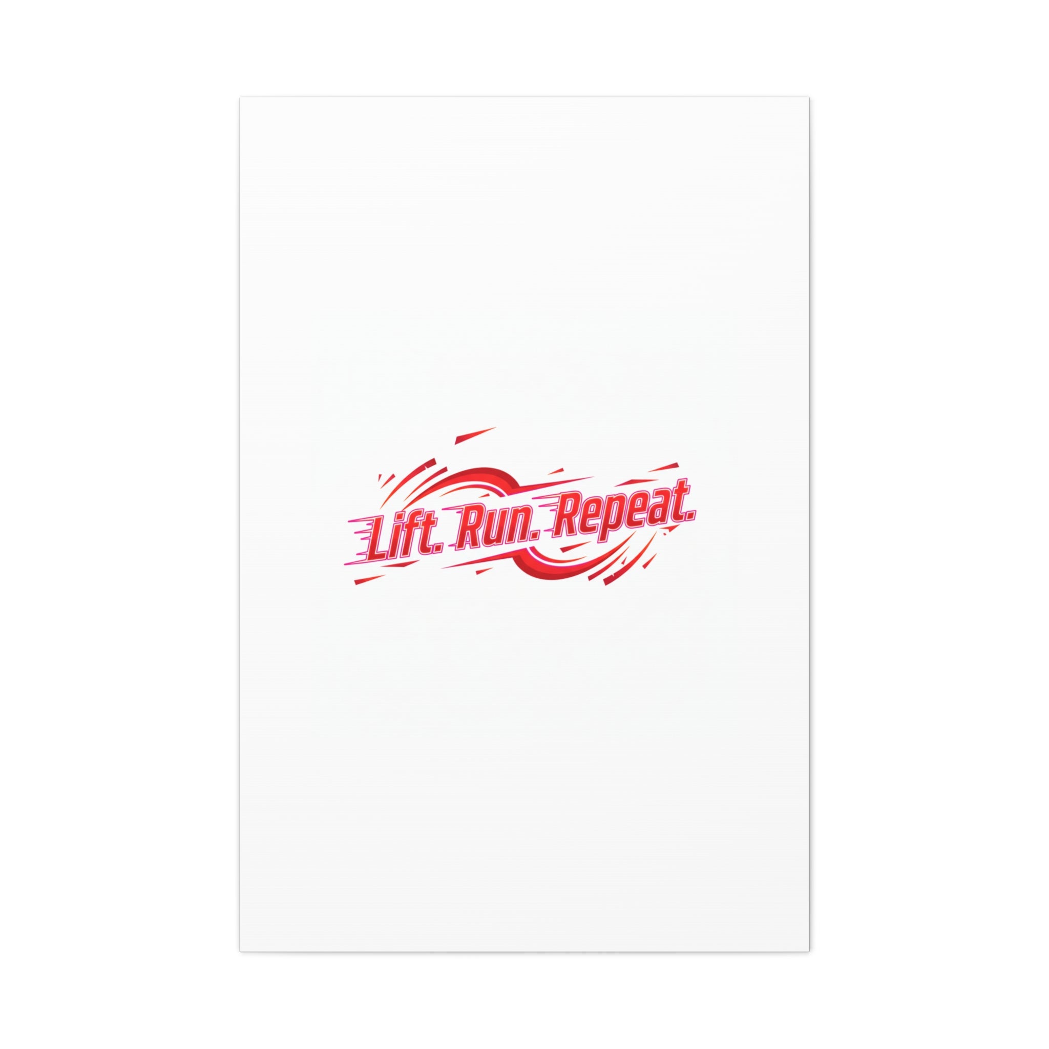 Lift Run Repeat Canvas | Fitness Wall Art, Gym Motivation