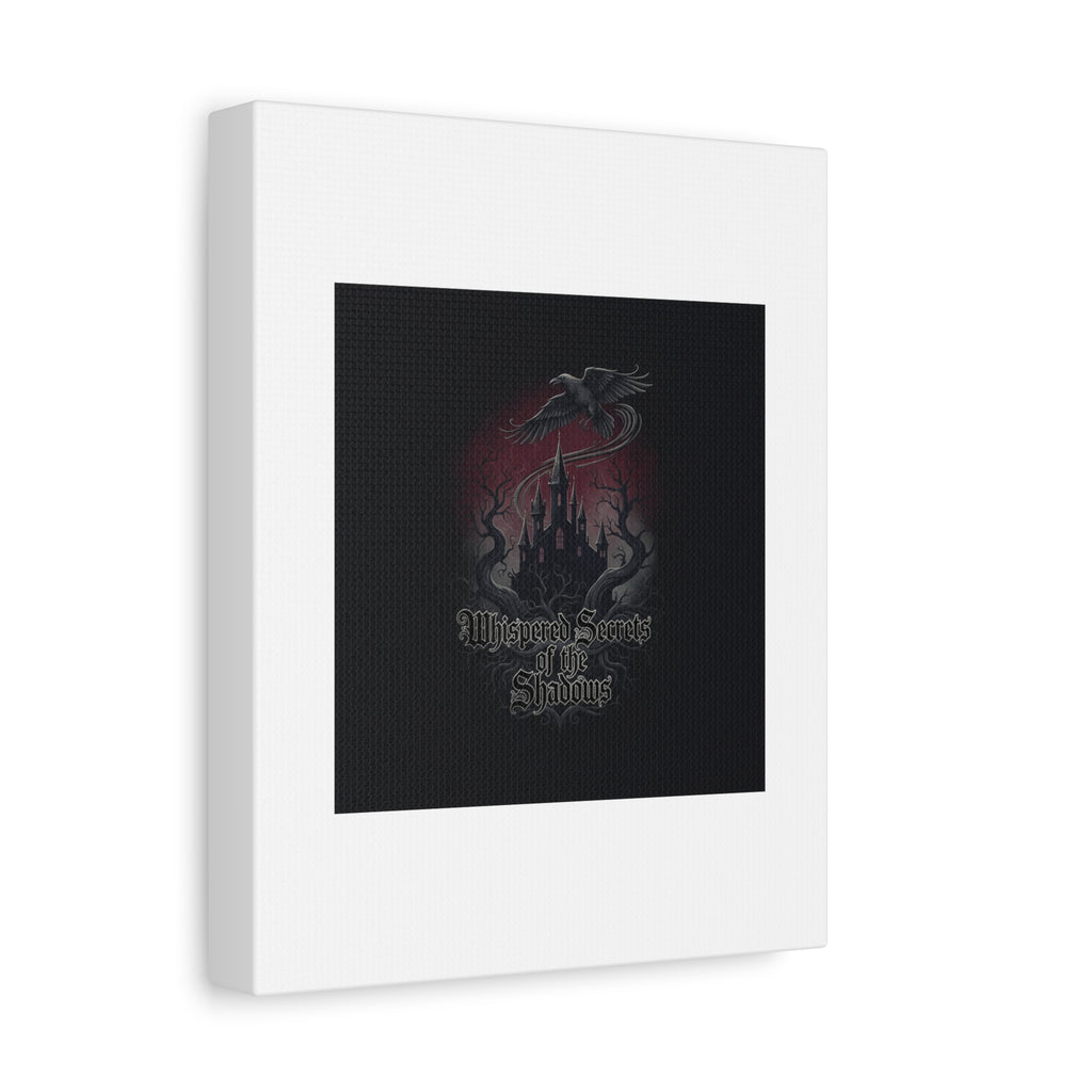 Whispered Secrets of the Shadows Castle Wall Art, Matte Canvas | Gothic Medieval Decor
