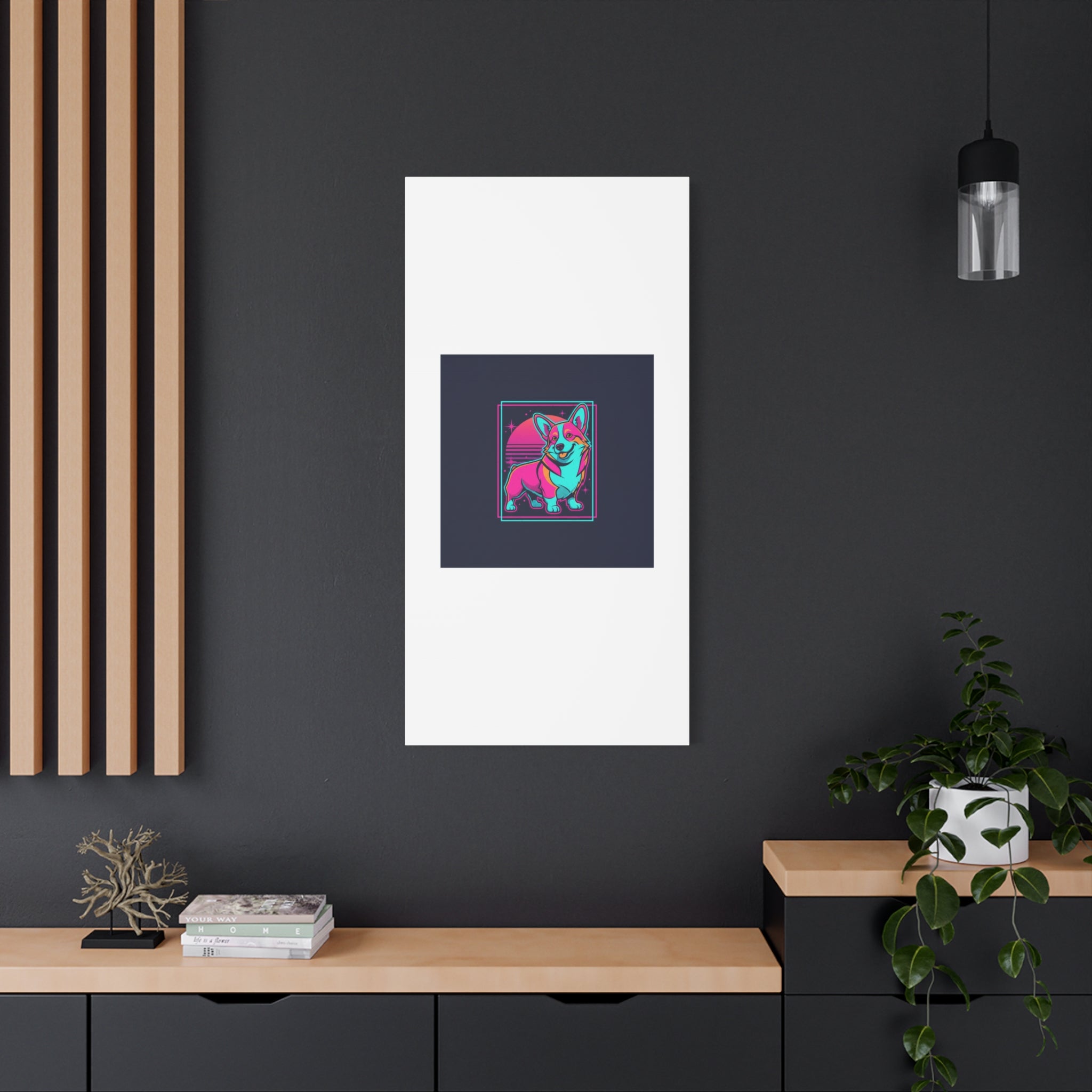 Platonic Love Corgi Canvas | Friendship Valentine, Galentine’s Wall Art