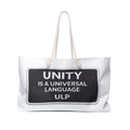 Unity Tote Bag — "Unity is a universal language" Canvas Weekender