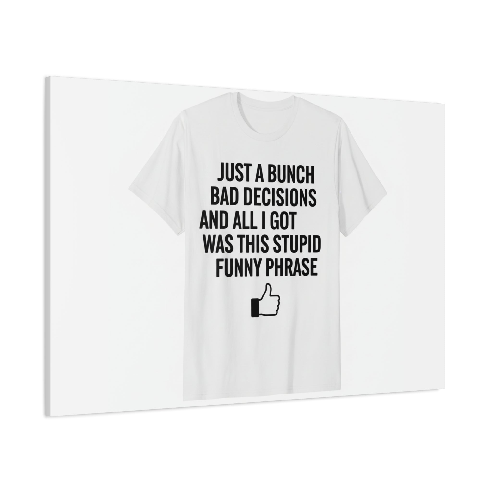 self-deprecating quote Canvas | sarcastic introvert wall art, anxiety humor