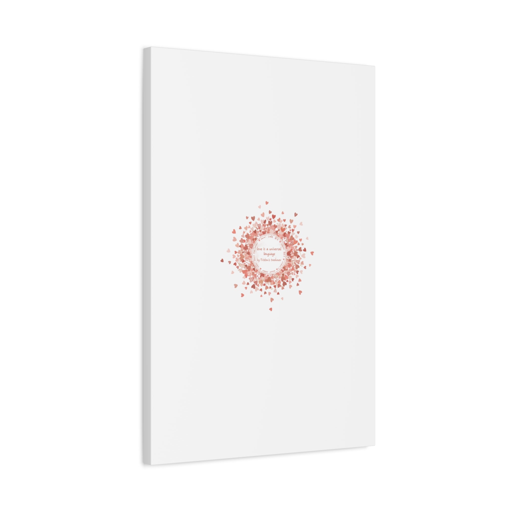 Tiny Heart Confetti Canvas | Matte Stretched Wall Art