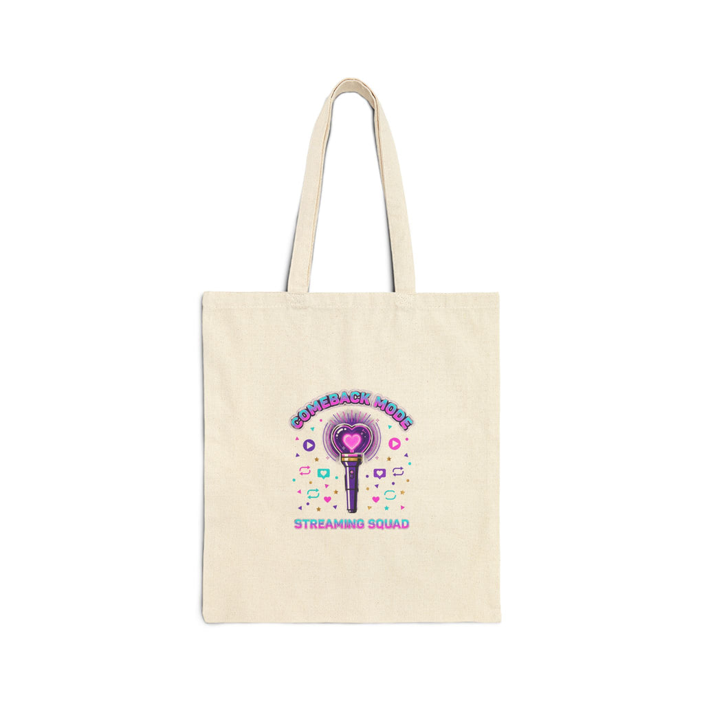 Streaming Squad Lightstick Tote | K-pop Comeback, stan purple era