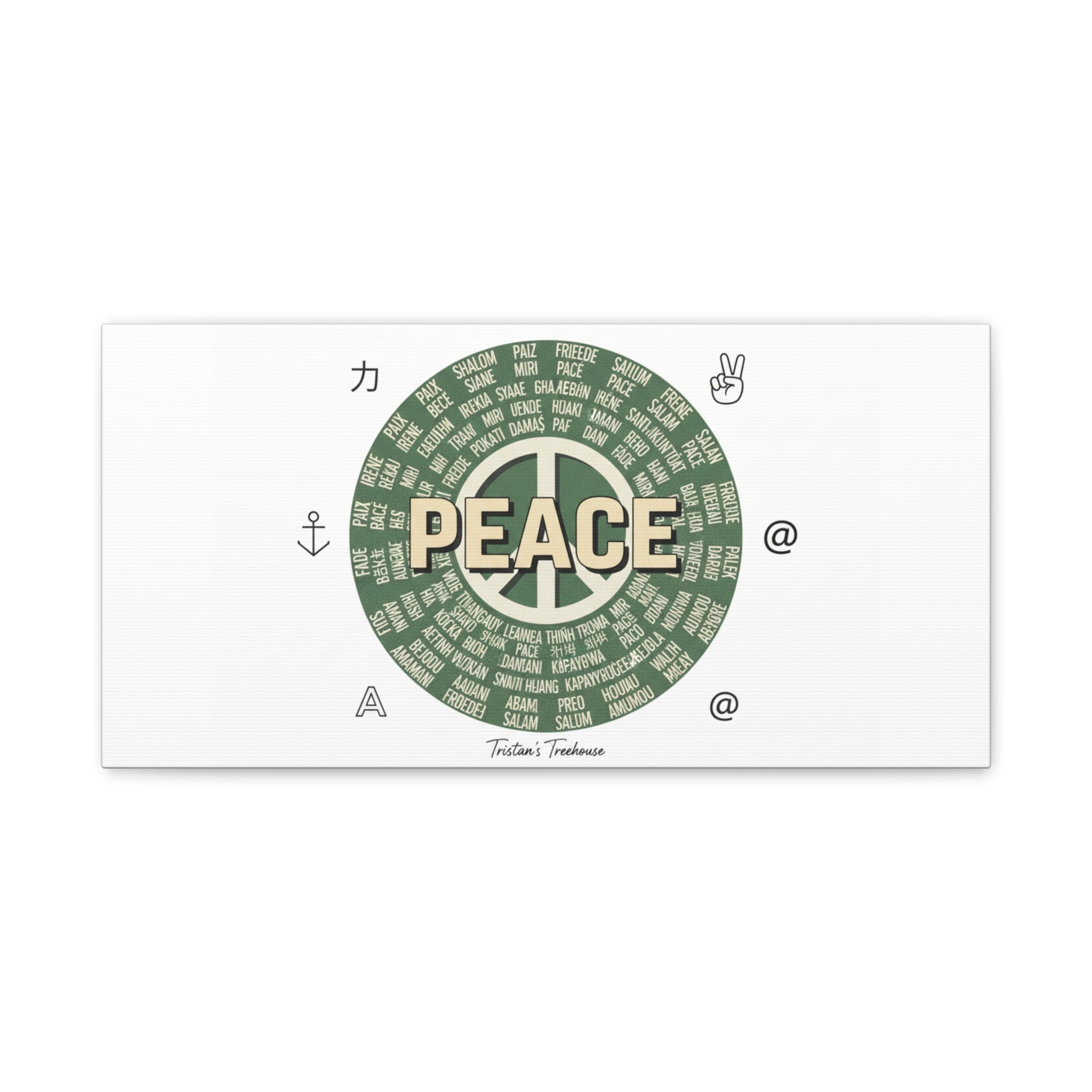 Peace doodle canvas | hand drawn sketch aesthetic, handwritten message