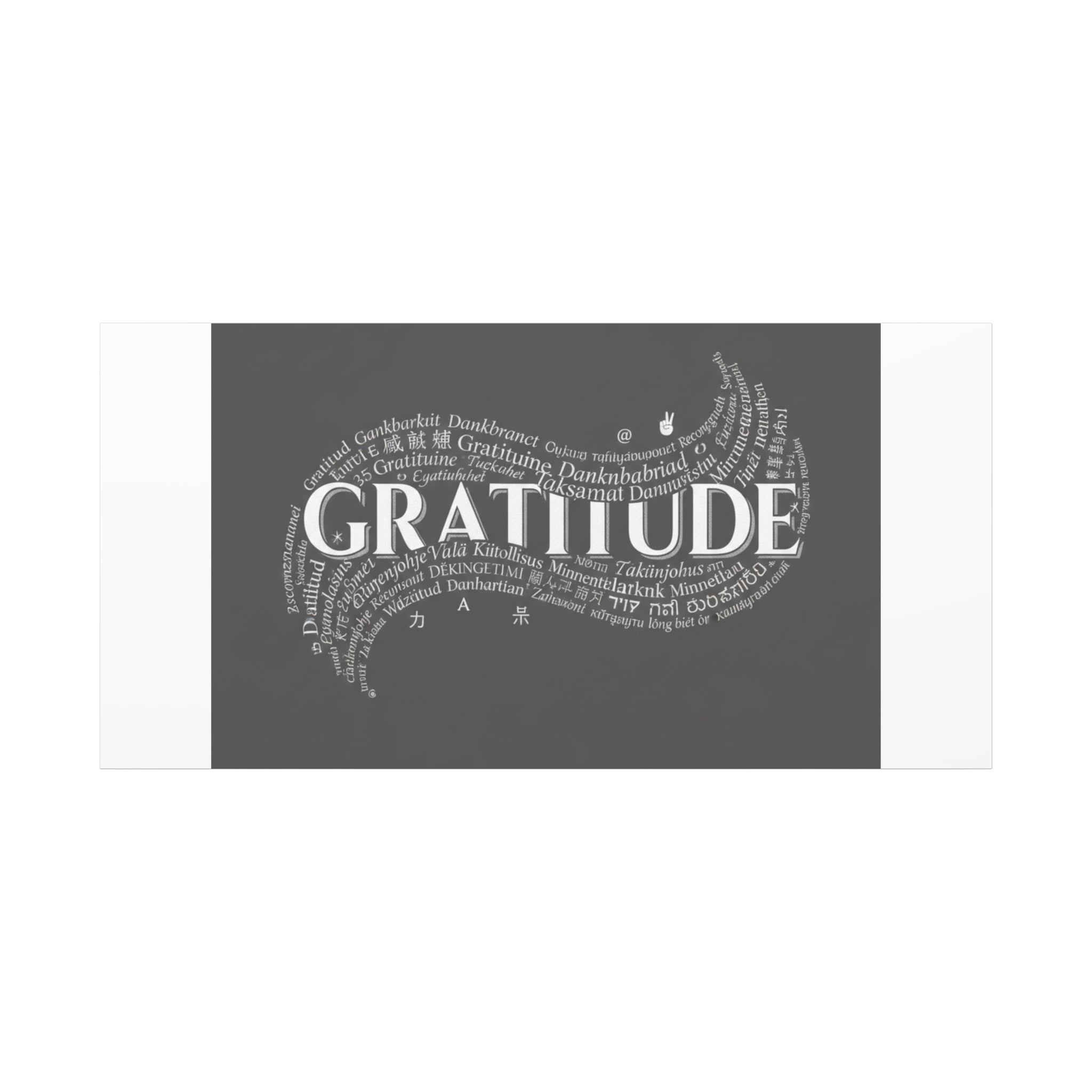 Gratitude Wall Art Matte Canvas | Tiny Treats, sweet uplifting print