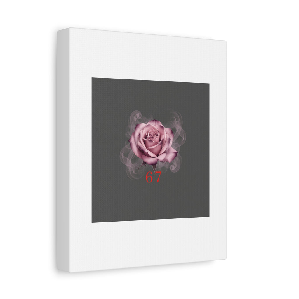 6 7 Valentine's Canvas | Viral Gothic Rose Wall Art | 6 7 Meaning Dark Romance