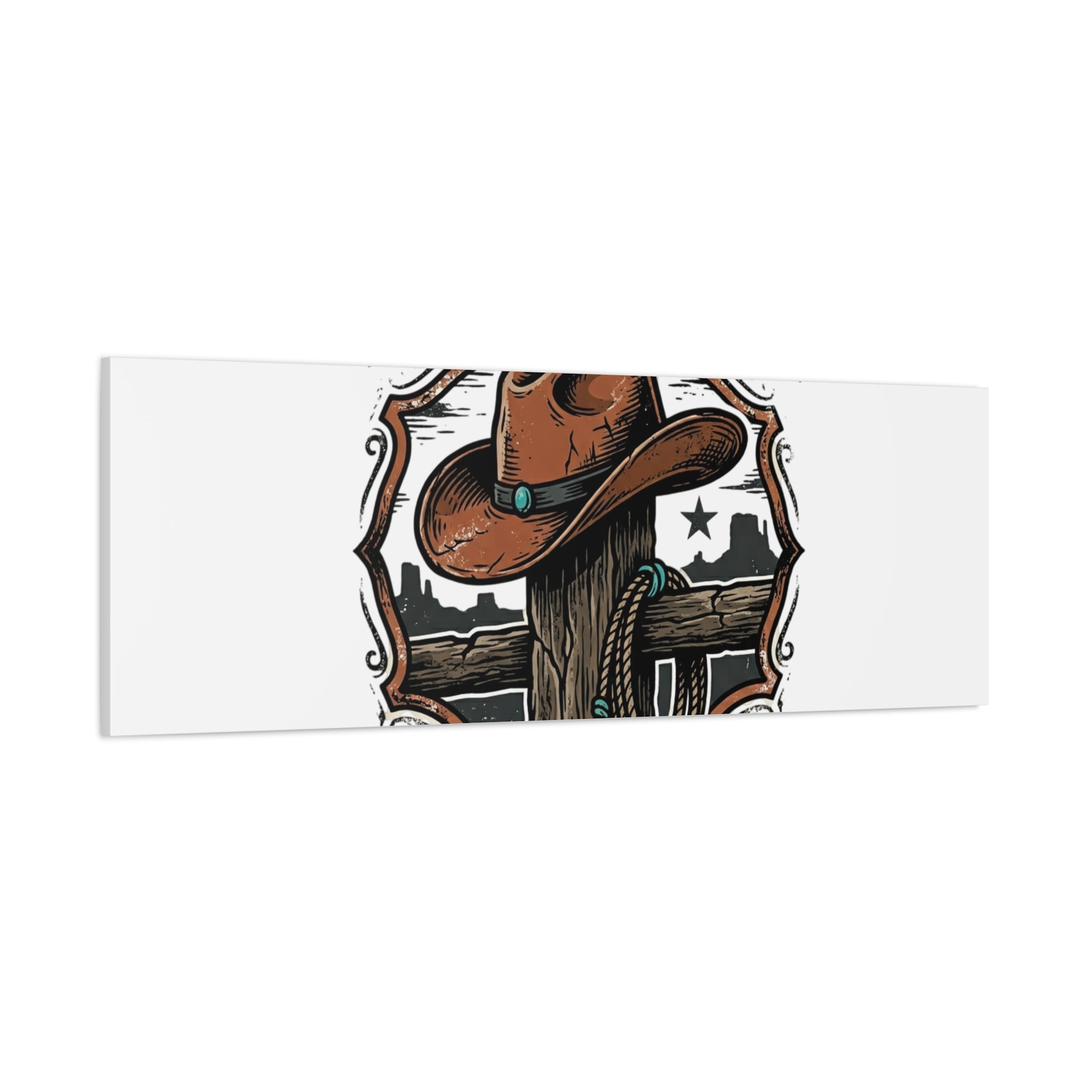 Built on Dust and Honor Canvas | Western cowboy, vintage Americana