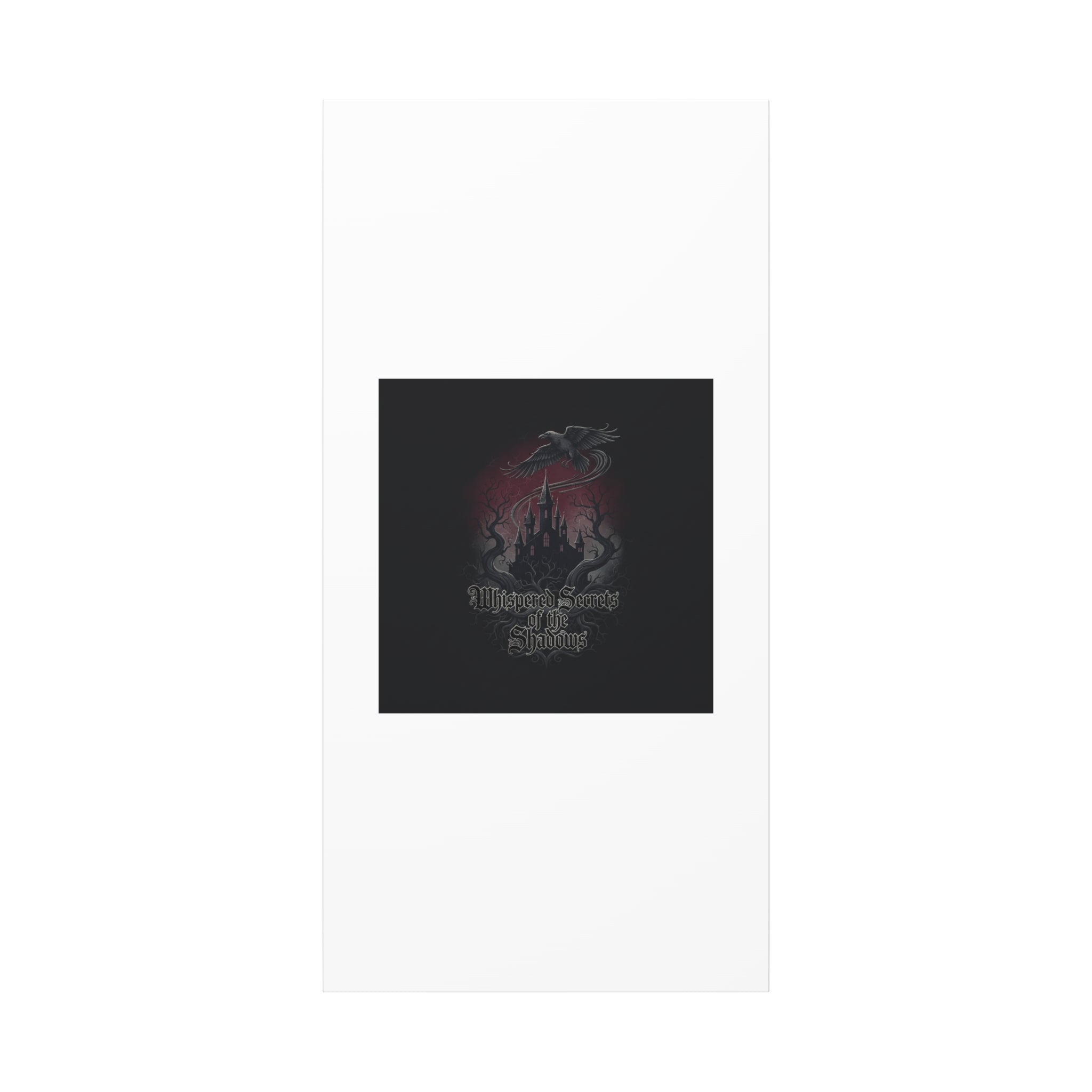 Whispered Secrets of the Shadows Castle Wall Art, Matte Canvas | Gothic Medieval Decor