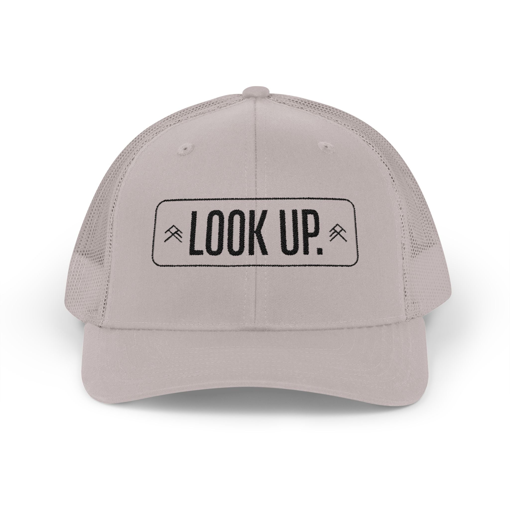 Look Up Trucker Cap — Embroidered Snapback Hat