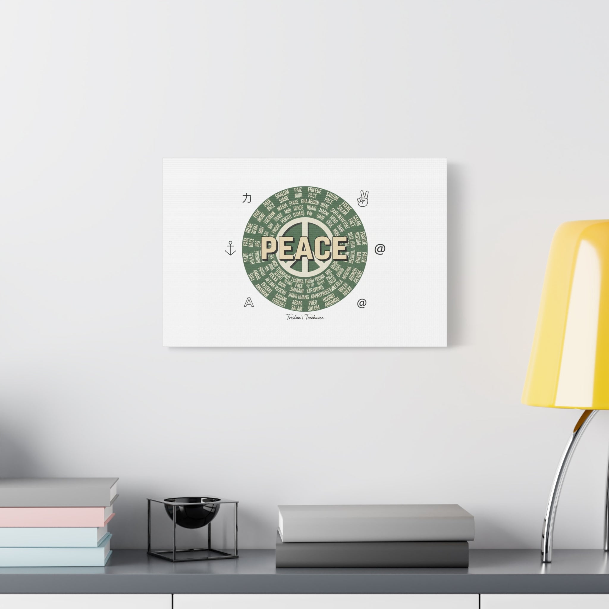 Peace doodle canvas | hand drawn sketch aesthetic, handwritten message