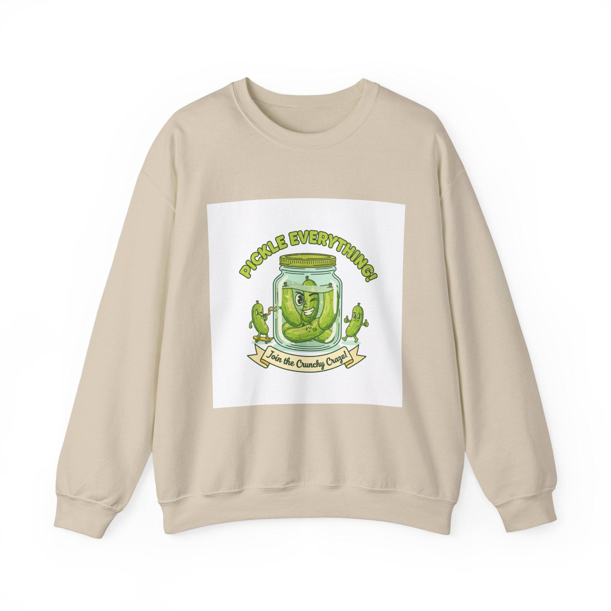 Pickle Everything jar crewneck | pickle lover sweatshirt, brine design