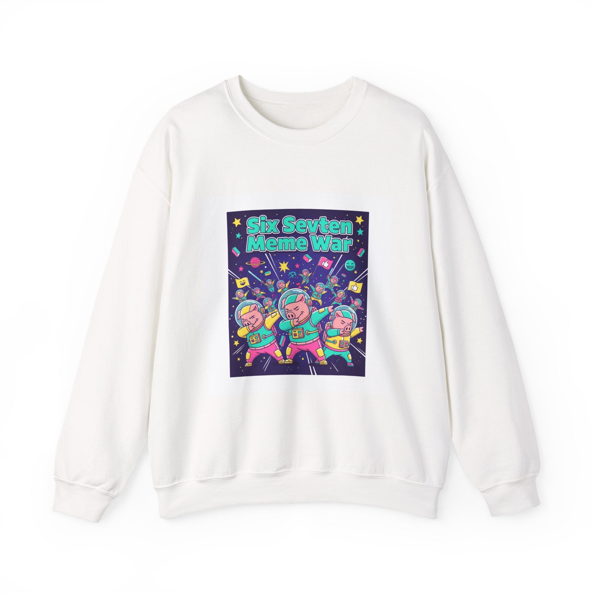 Meme War: Six vs. Seven Crewneck Sweatshirt