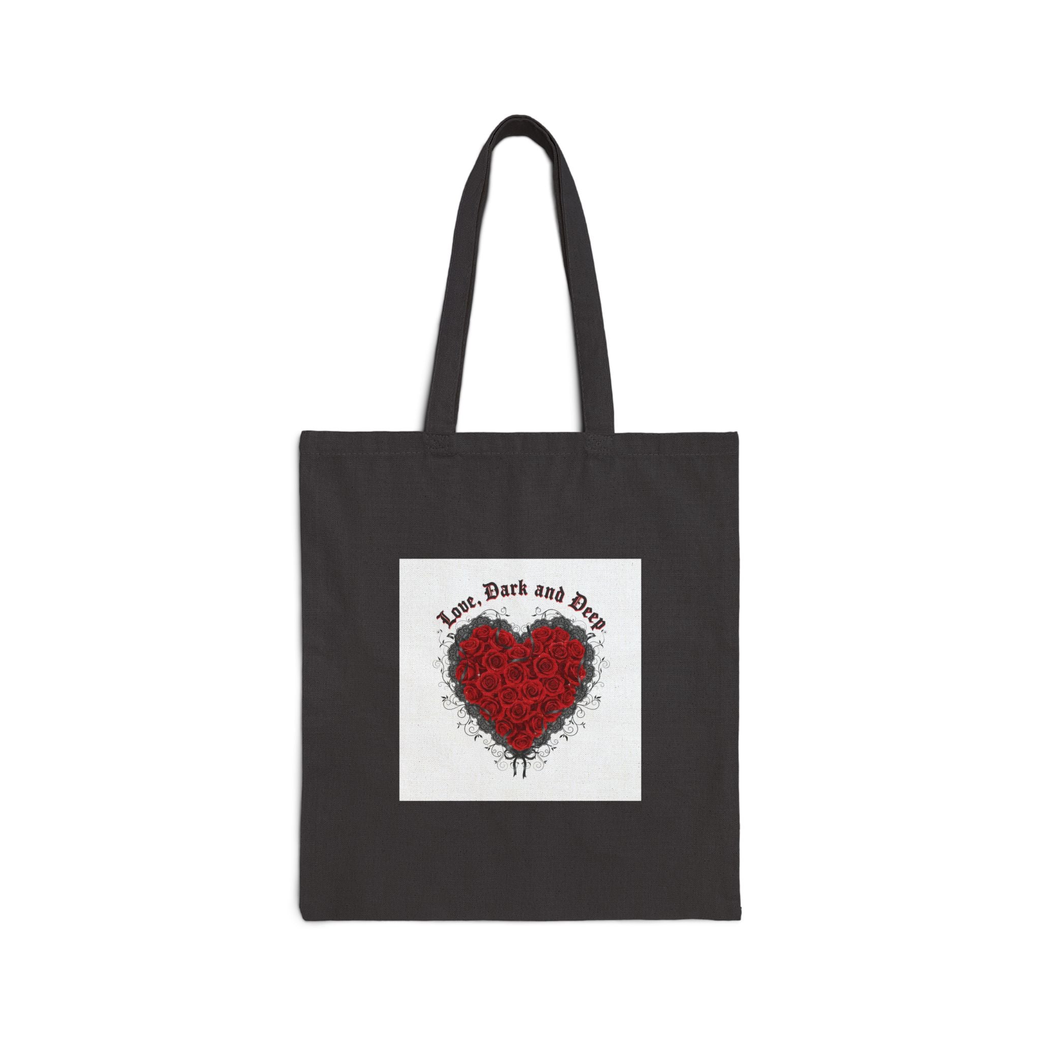Gothic Romance Heart Tote | 80s Nostalgia, New Romantic Valentine Punk