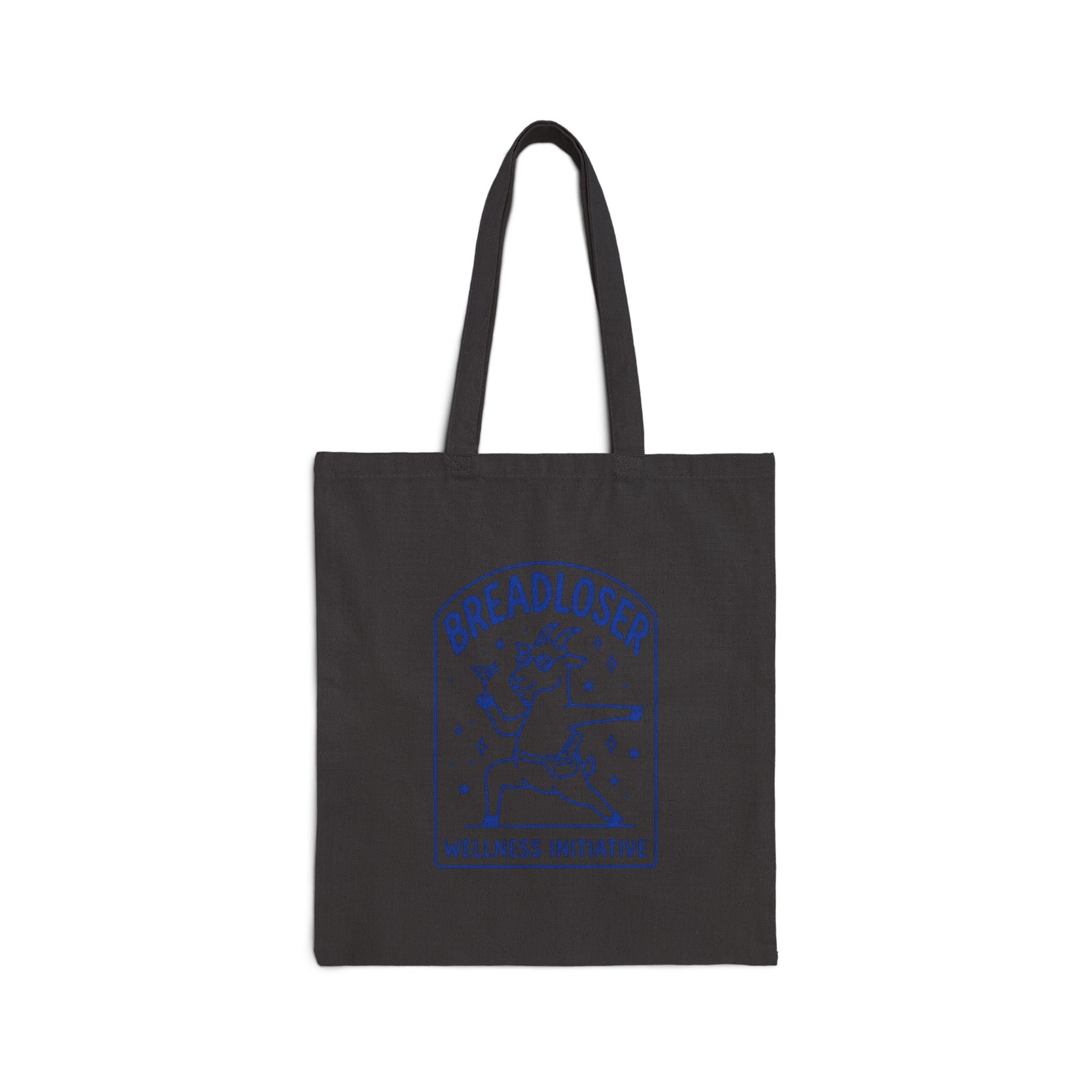 BREADLOSER doodle tote, Cotton Canvas Tote, burnout humor, all-caps meme style
