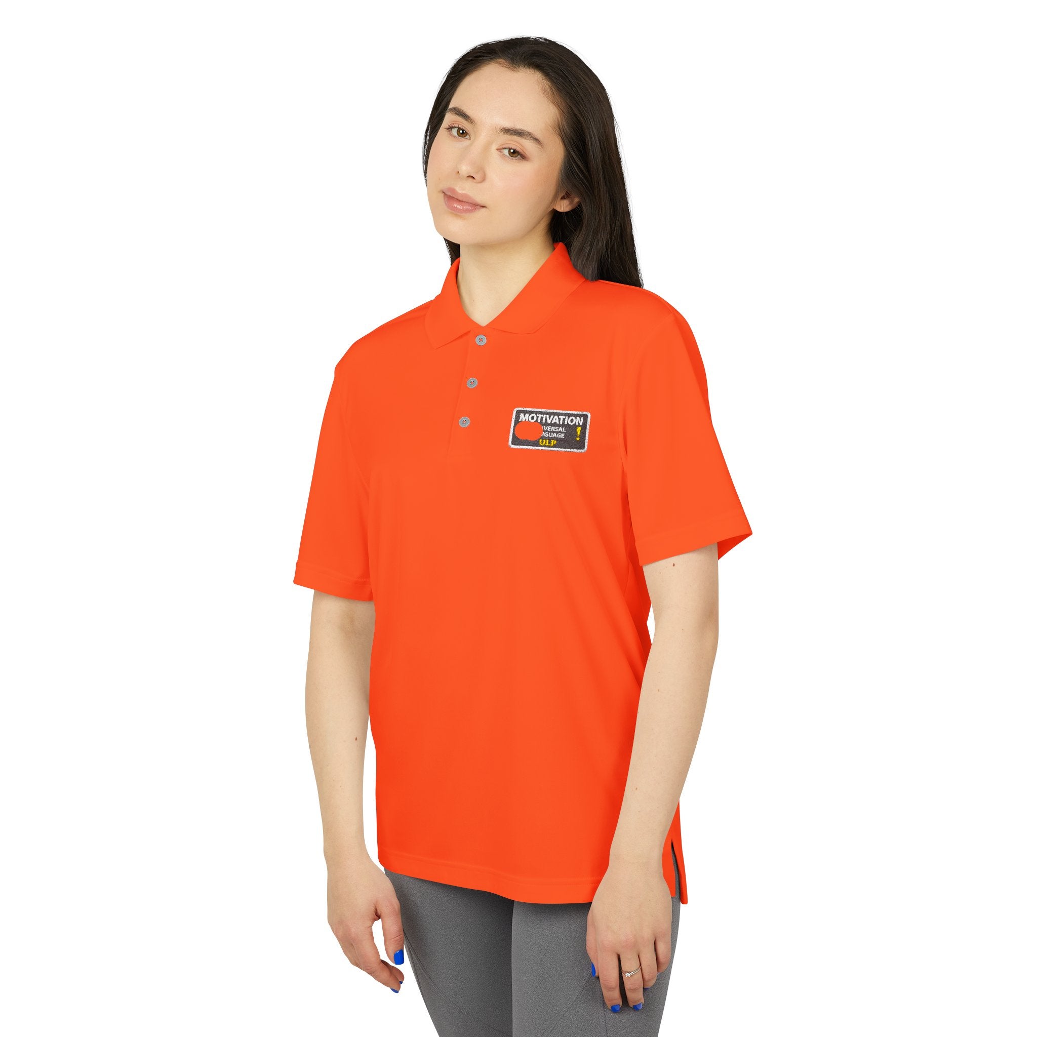 Motivation Is a Universal Language Polo — Unisex Performance Polo