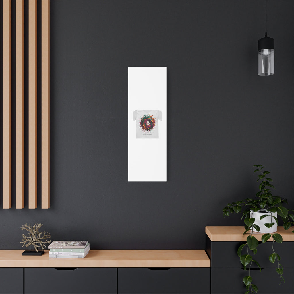 Painterly Abstract Floral Swirl Canvas | Matte Stretched Canvas