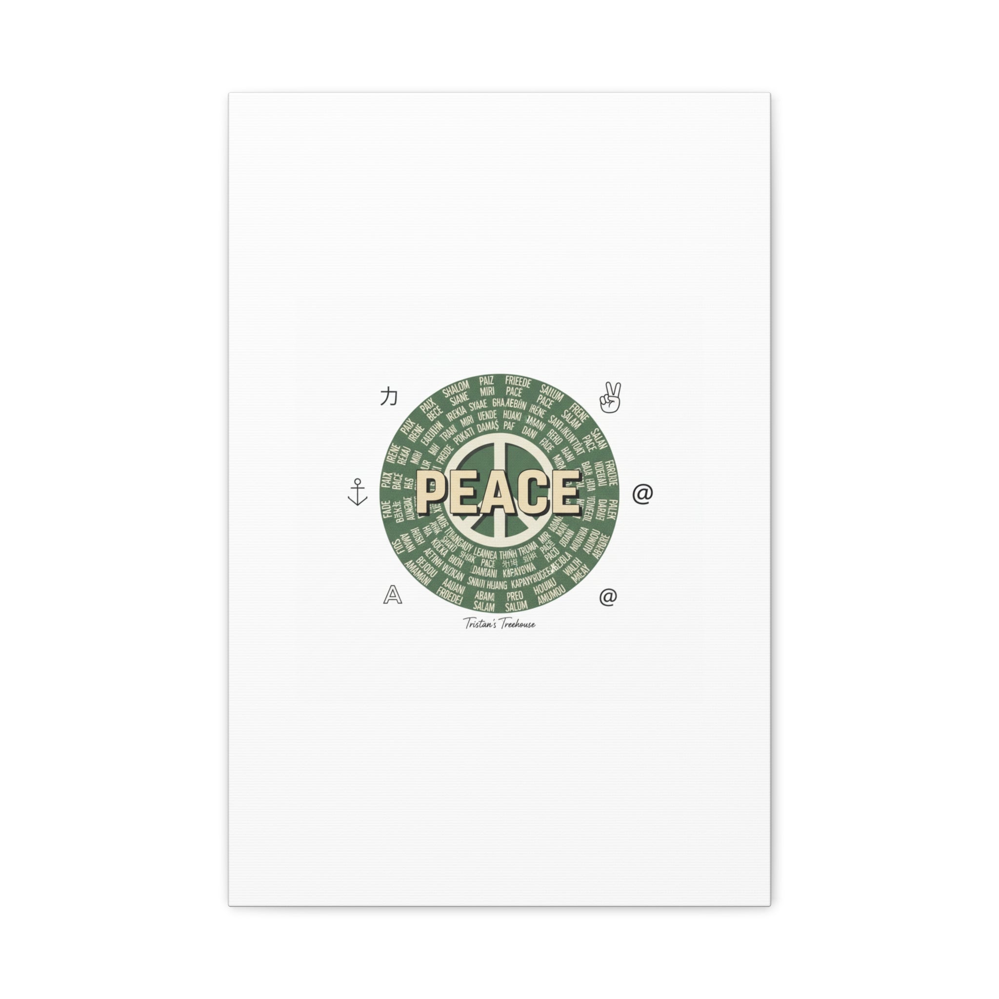 Peace doodle canvas | hand drawn sketch aesthetic, handwritten message