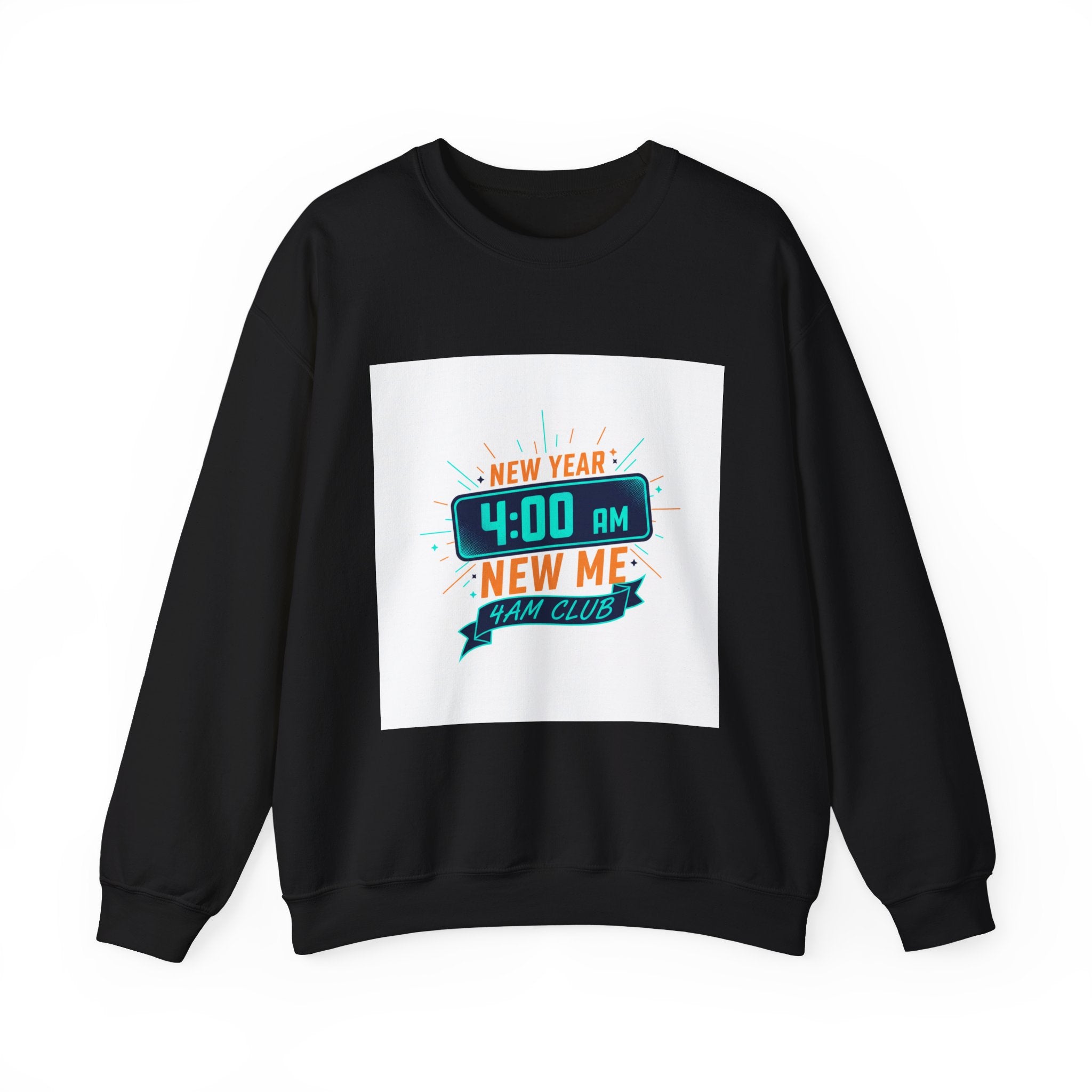 New Year 4:00 AM New Me Crewneck Sweatshirt | Holiday Apparel, Festive Sweater Look