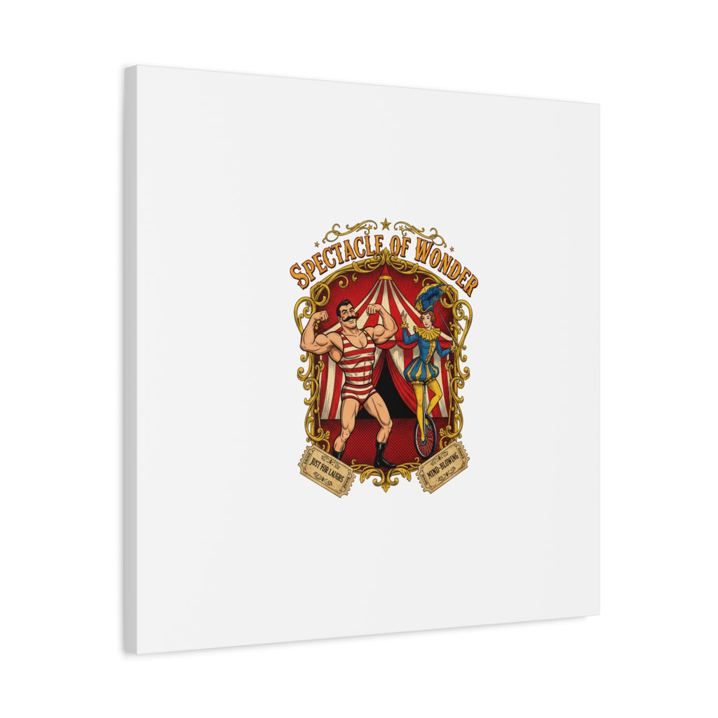 Spectacle of Wonder Circus Art Print, Canvas | Vintage Carnival Design