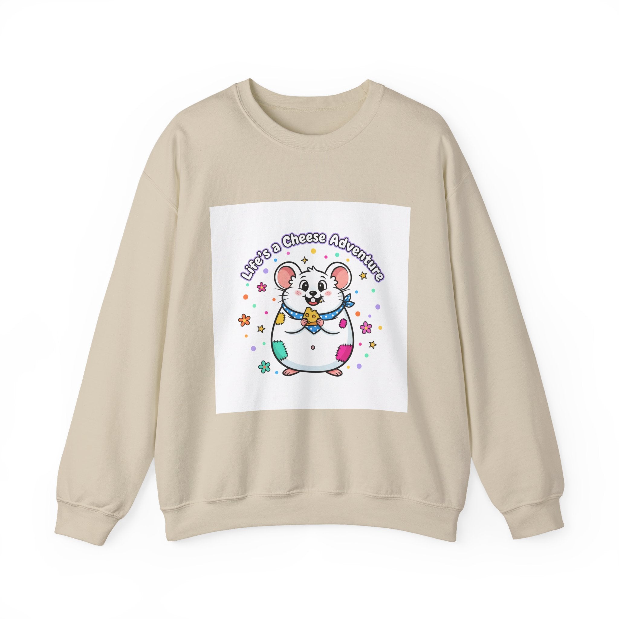 Mouse Cheese Adventure Sweatshirt | Rodent-Core, quirky animal pride