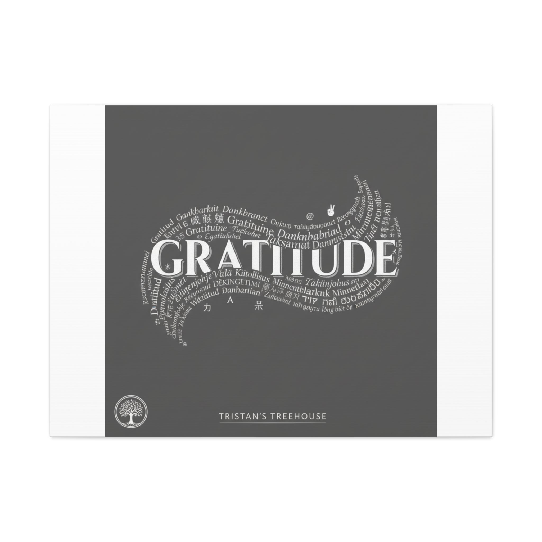 Gratitude Wall Art Matte Canvas | Tiny Treats, sweet uplifting print