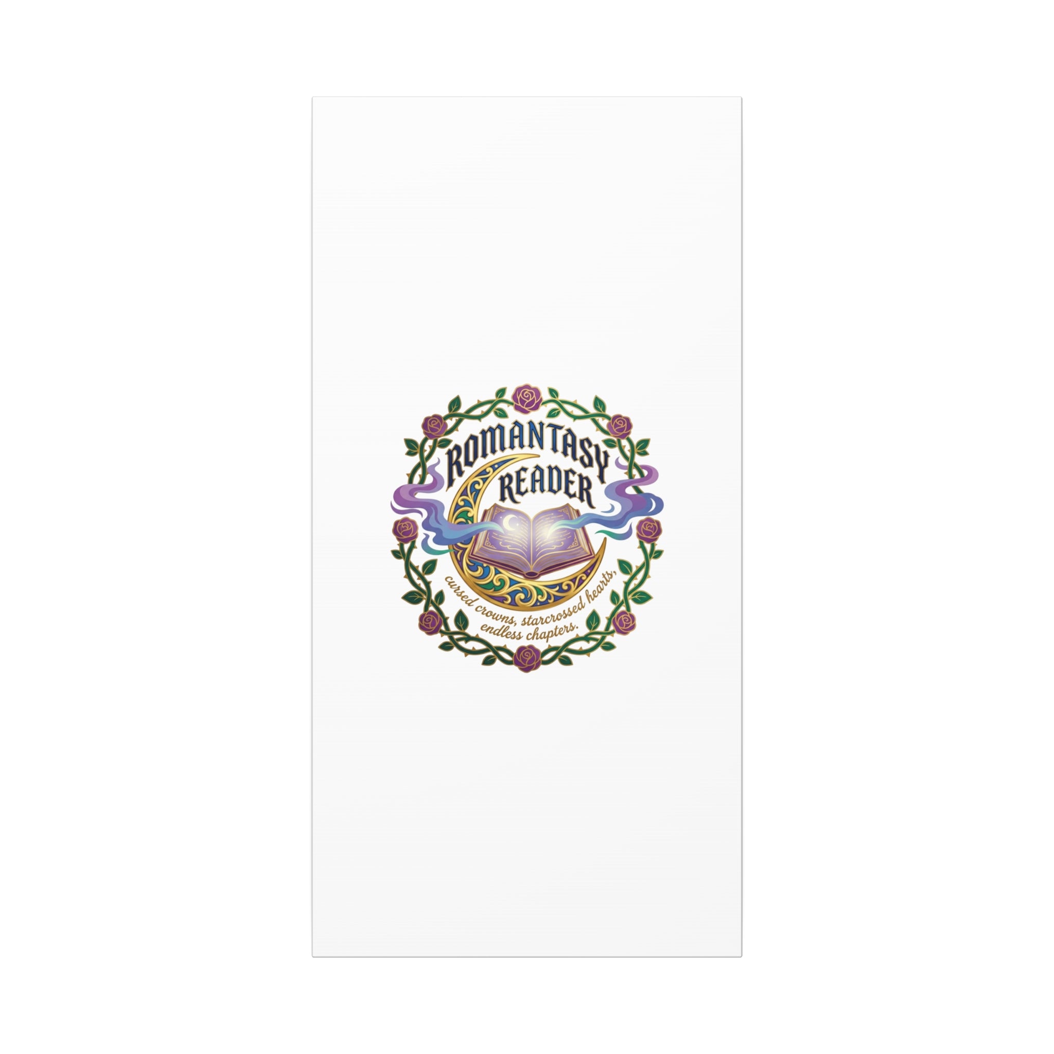 Romantasy Reader Canvas Print | enchanted bookish celestial gothic