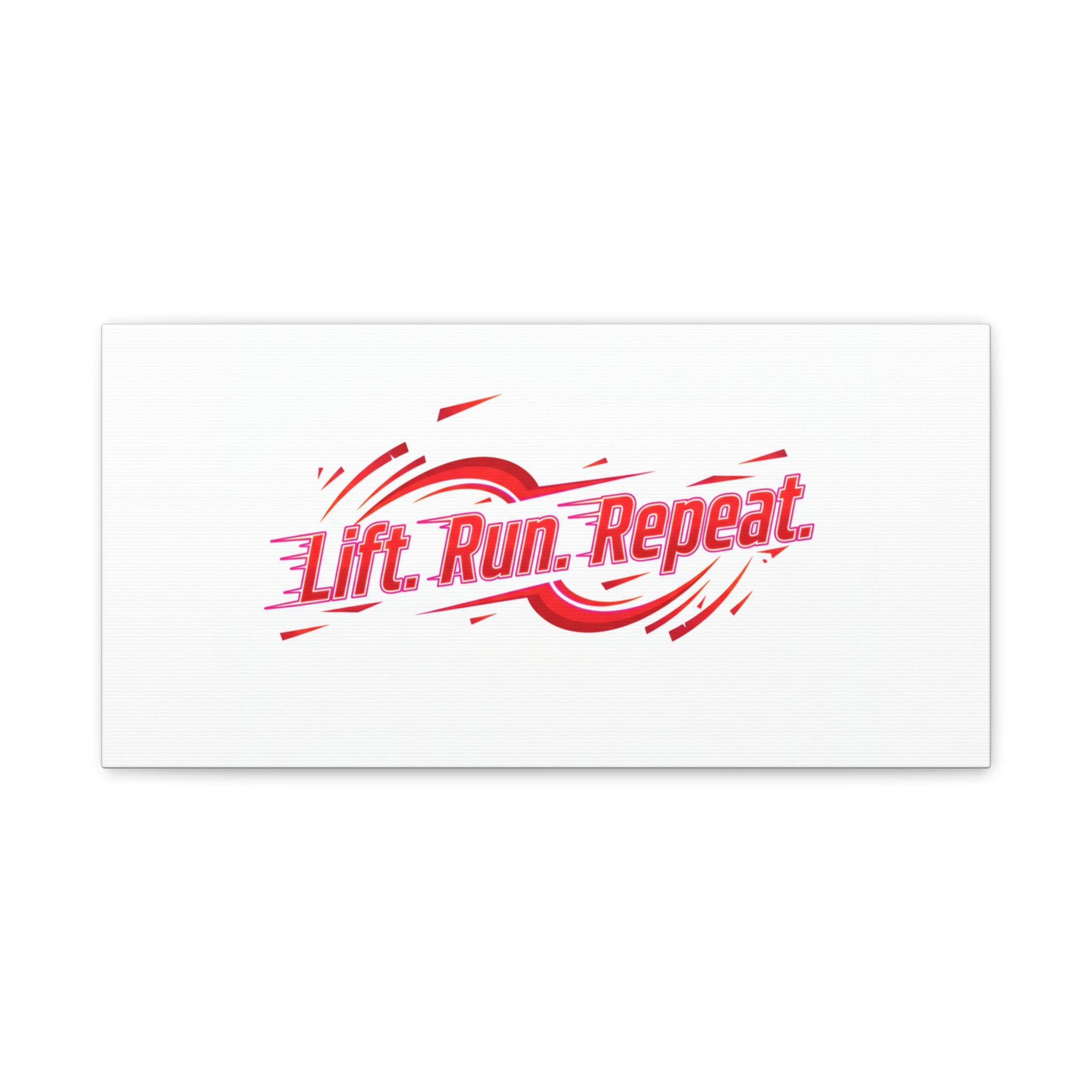 Lift Run Repeat Canvas | Fitness Wall Art, Gym Motivation