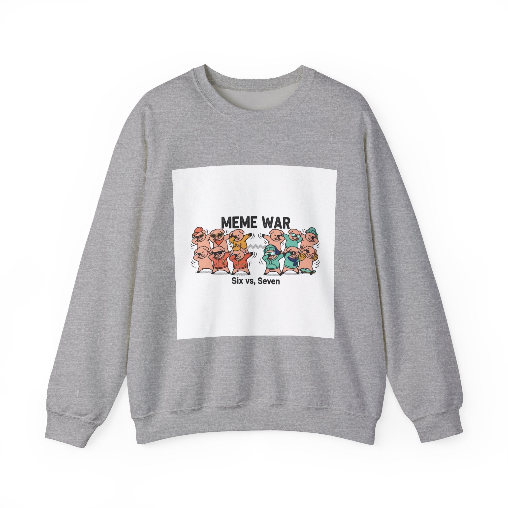 Meme War Graphic Sweatshirt, Disco Florals Retro Paisley