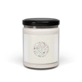 Floral Doodle Line Drawing Candle | Scented Soy 9oz