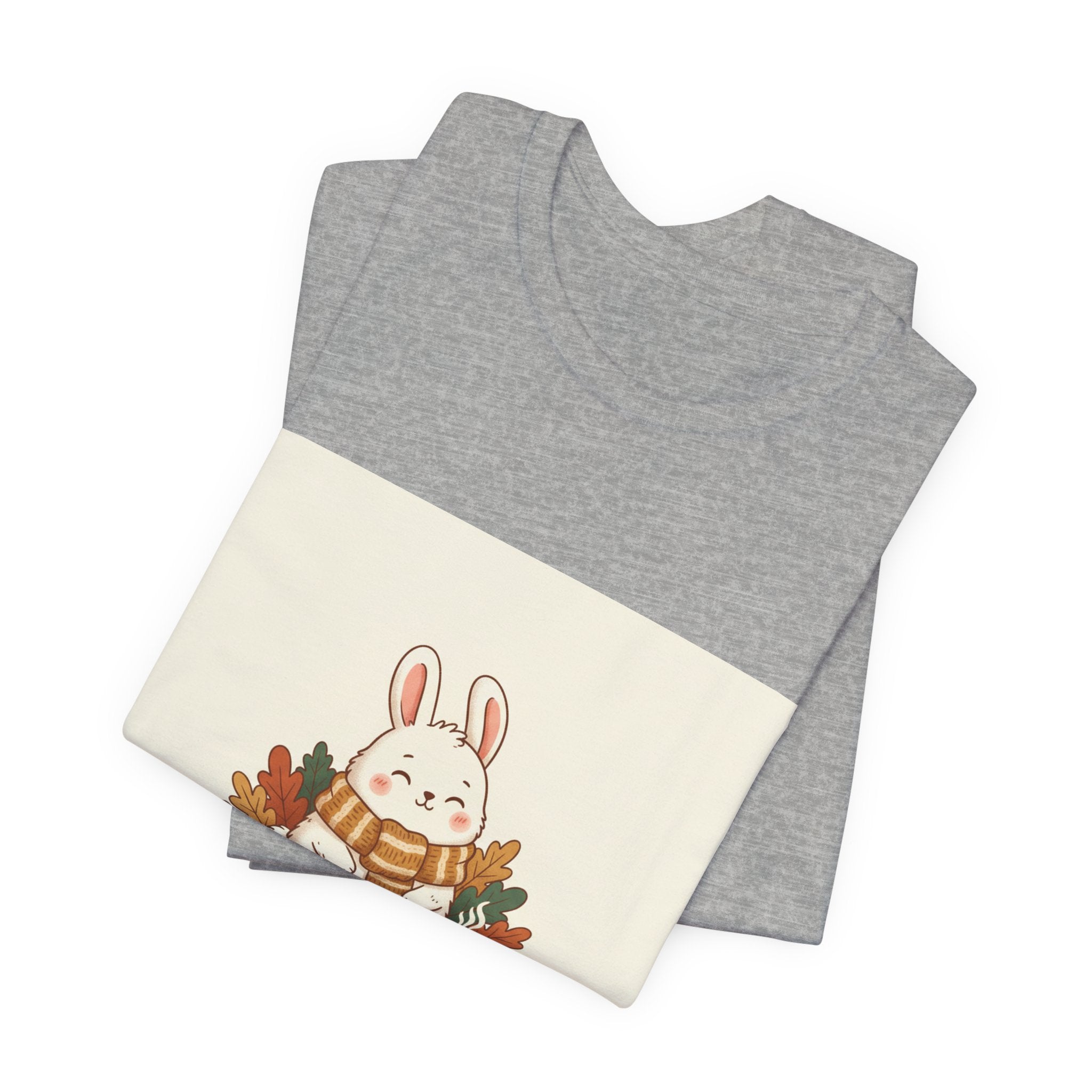 Stay Cozy Bunny T-Shirt | cute animal illustration, winter forest art