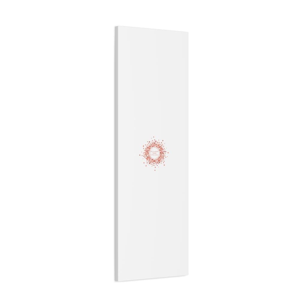 Tiny Heart Confetti Canvas | Matte Stretched Wall Art