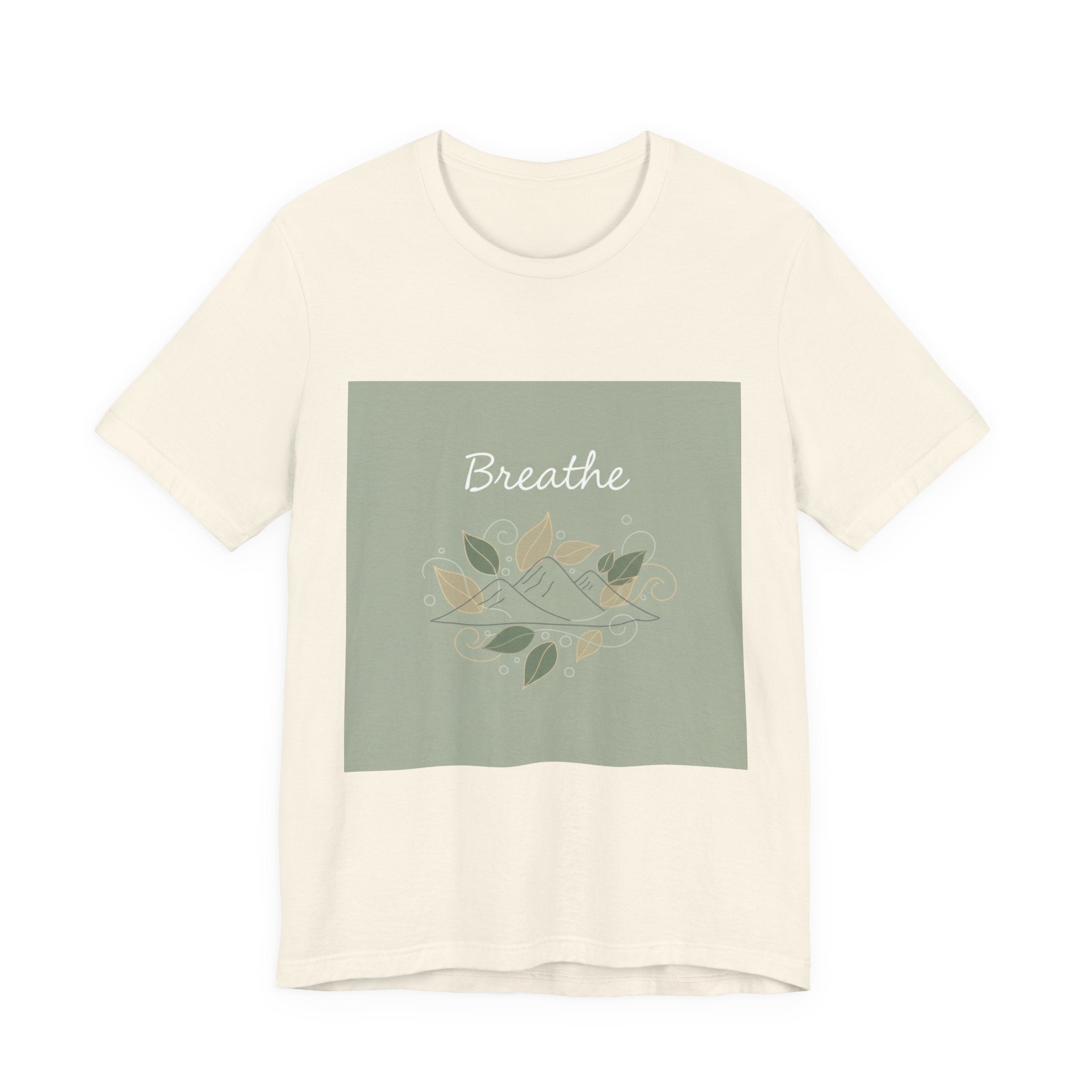 Breathe Leaf Line Tee | nature vibes, calming minimal