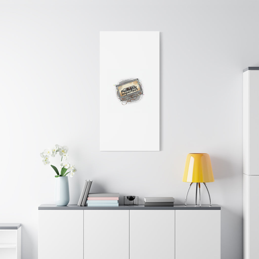 Perfectly Imperfect Cassette, Canvas Print | Analog Error, glitch art static