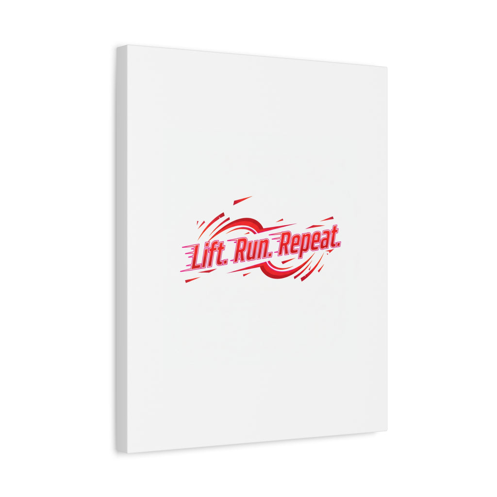 Lift Run Repeat Canvas | Fitness Wall Art, Gym Motivation