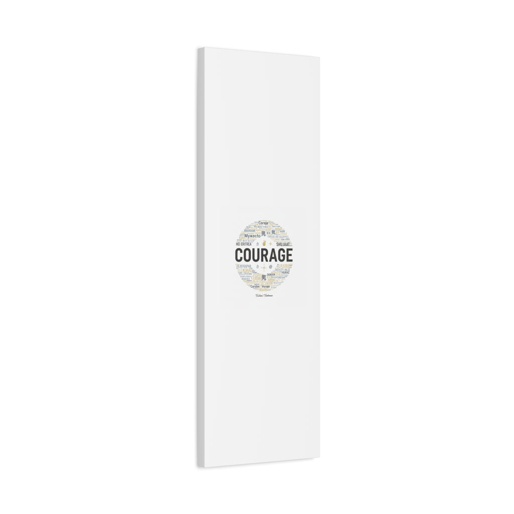 Courage Word Cloud Canvas | Fresh-Start Minimalism art print