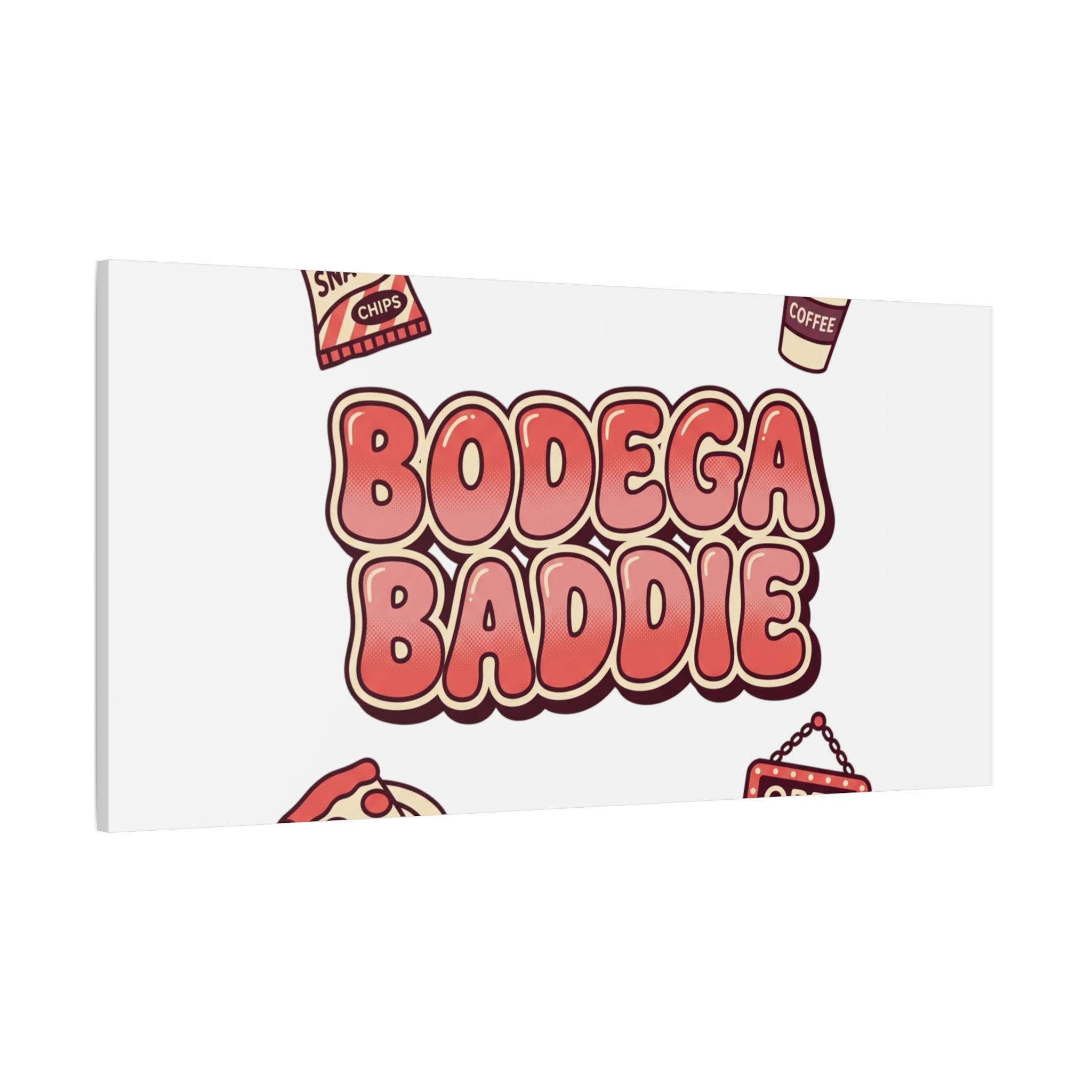 Bodega Baddie Matte Canvas, Stretched | NYC Y2K Corner Store Vibes