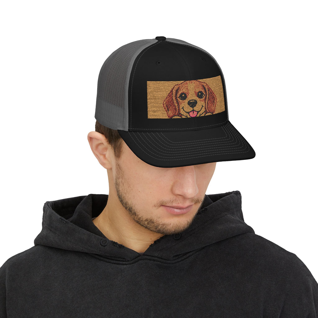 Golden Dog Meme Embroidered Trucker Hat