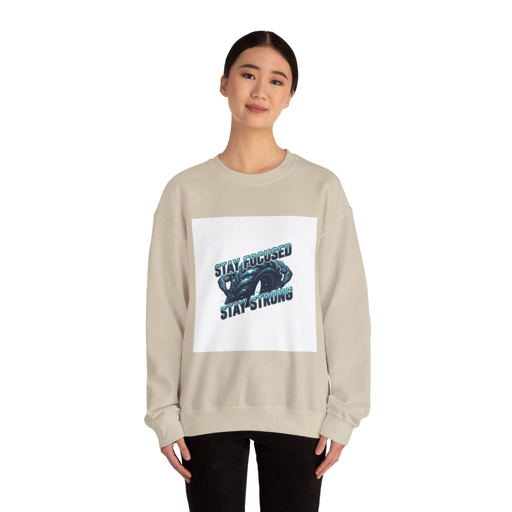 Stay Focused Stay Strong Sweatshirt | winter workout shirt, gym motivation