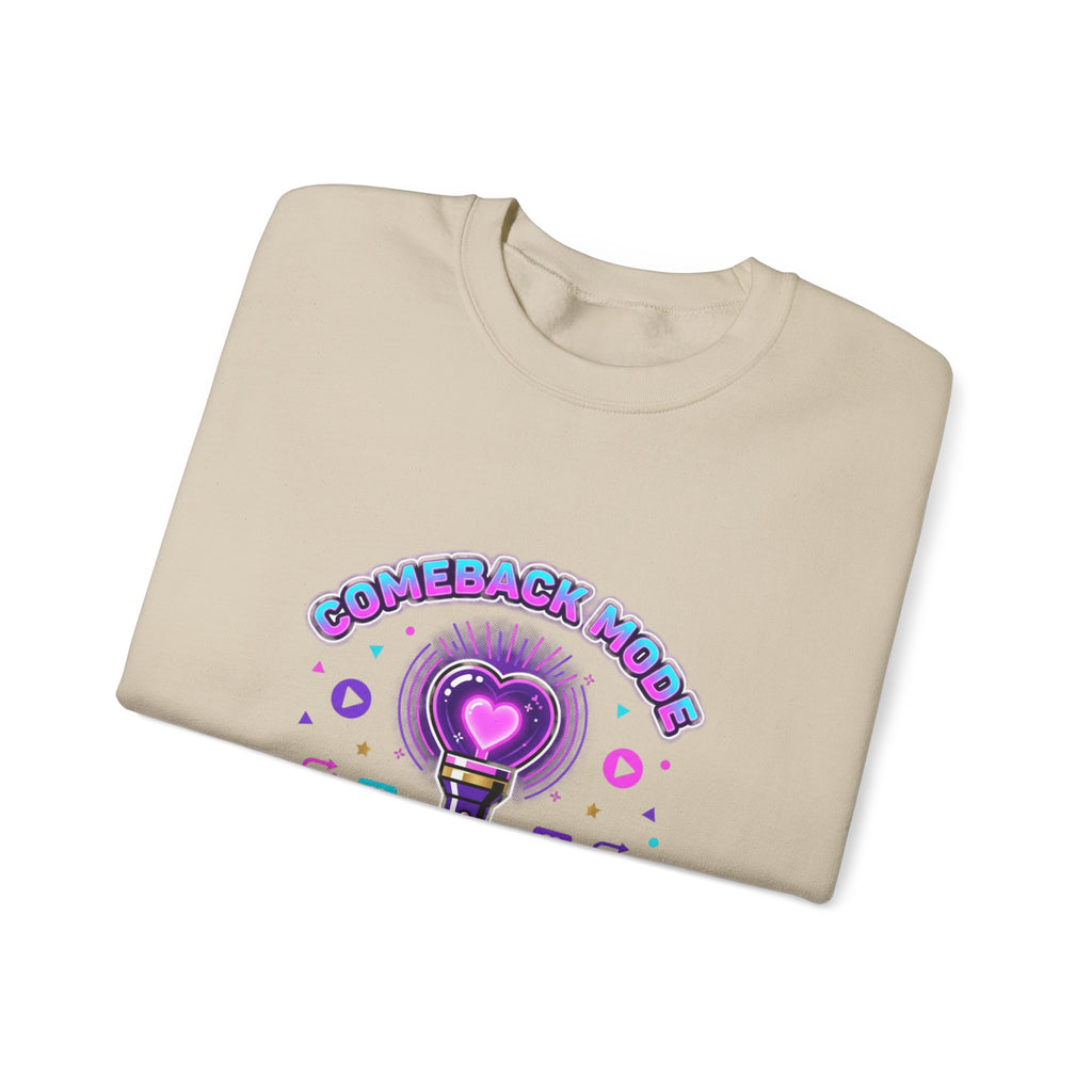 Comeback Mode Streaming Squad Crewneck, K-pop Comeback, Lightstick Fan Chant