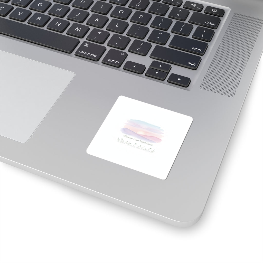 Choose Your Intentions Sticker | intention sticker, mindful wellness
