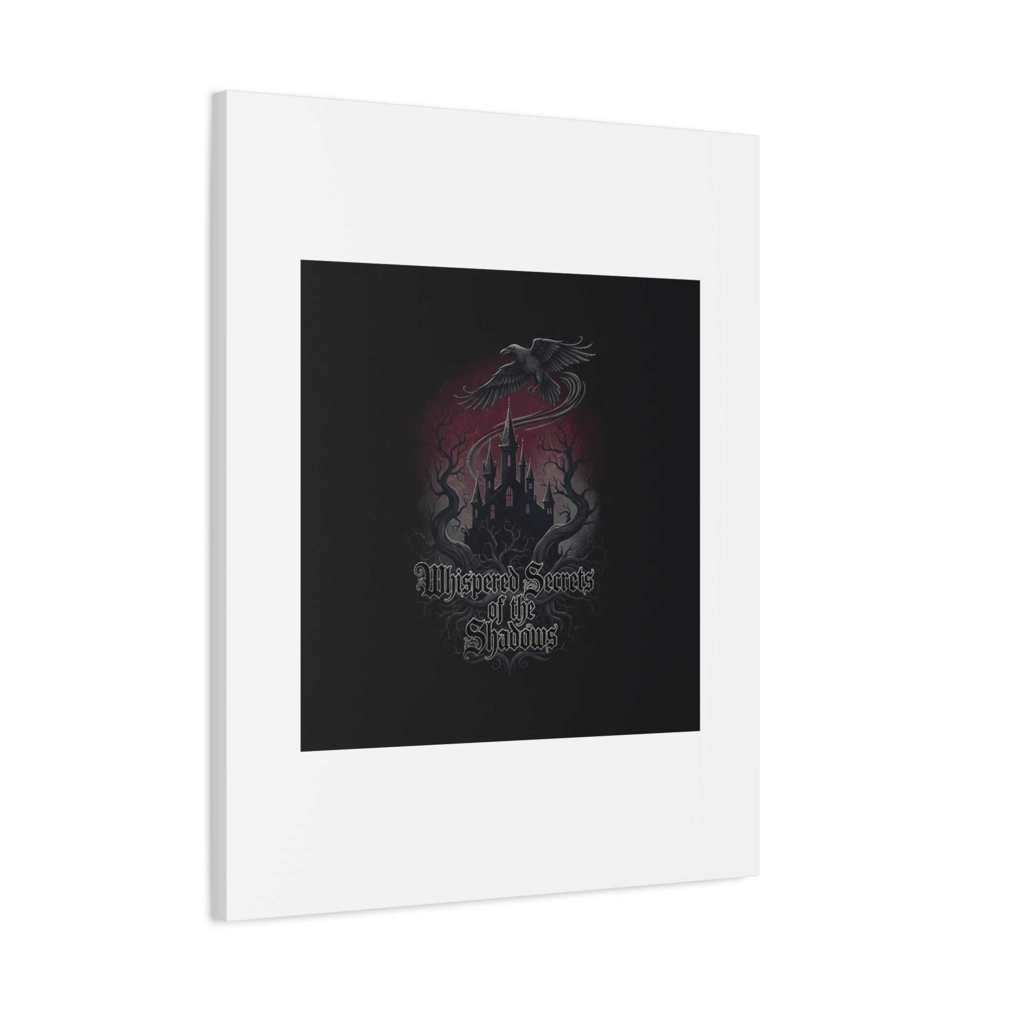 Whispered Secrets of the Shadows Castle Wall Art, Matte Canvas | Gothic Medieval Decor
