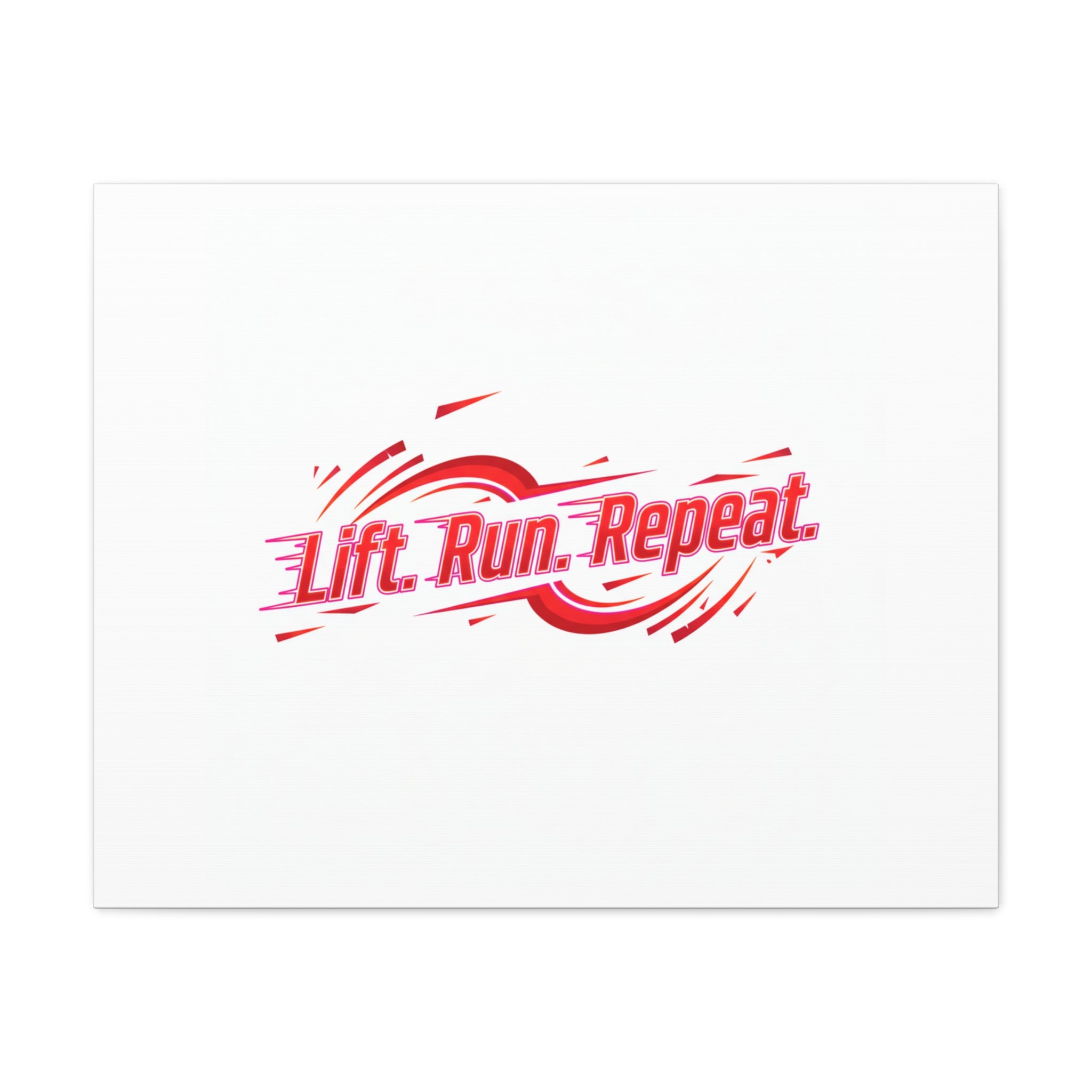 Lift Run Repeat Canvas | Fitness Wall Art, Gym Motivation