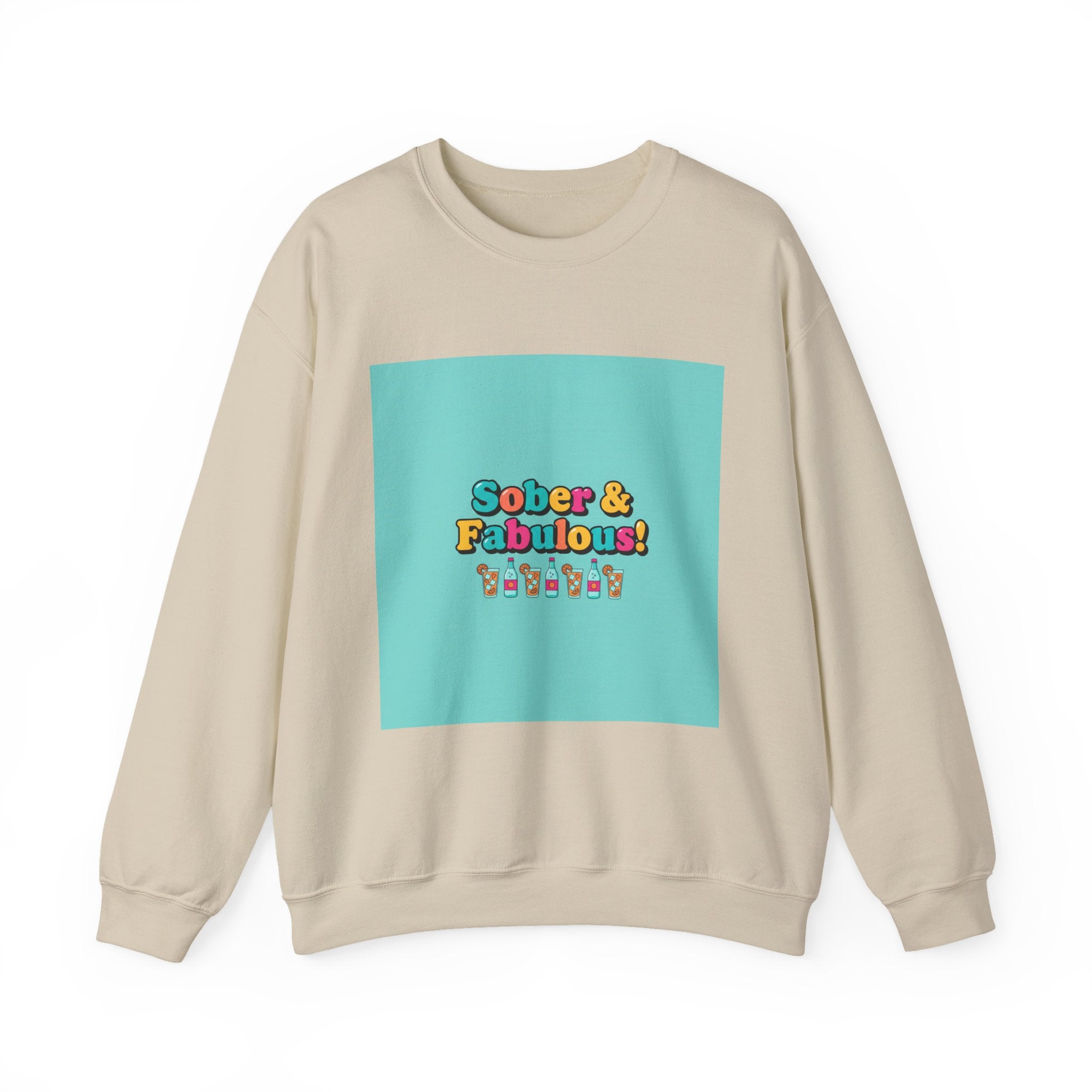 Sober & Fabulous Crewneck Sweatshirt, Dry January, Mocktail Trend