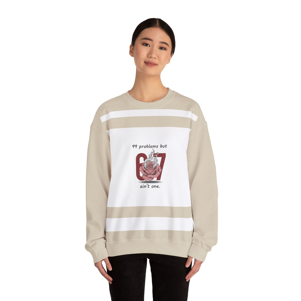 Weird Cupid Graphic Sweatshirt | quirky heart shirt, chaotic love design