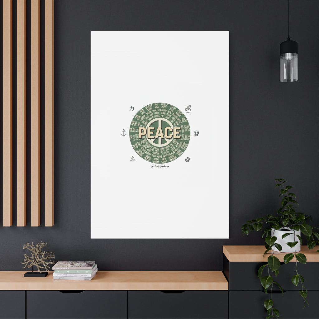 Peace doodle canvas | hand drawn sketch aesthetic, handwritten message